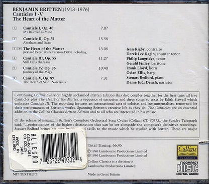 Benjamin Britten - Canticles: The Heart Of The Matter (CD)