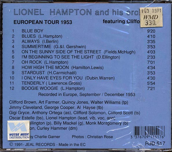 Lionel Hampton - Stockholm 1953 (CD)