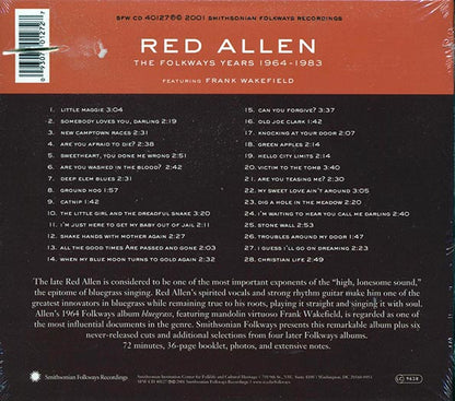 Red Allen, Frank Wakefield - The Folkways Years 1964-1983 (incl. large booklet) (CD)