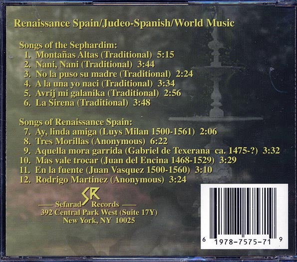 The Gerard Edery Ensemble, Linda Amiga - Love Songs Of The Sephardim And Renaissance Spain (CD)