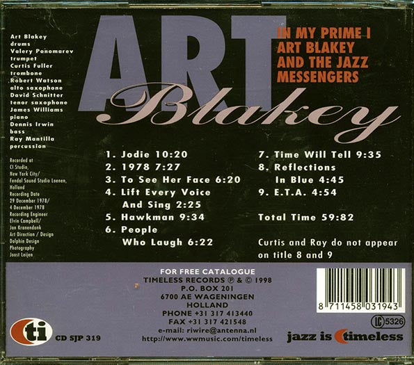 Art Blakey & The Jazz Messengers - In My Prime I (CD)