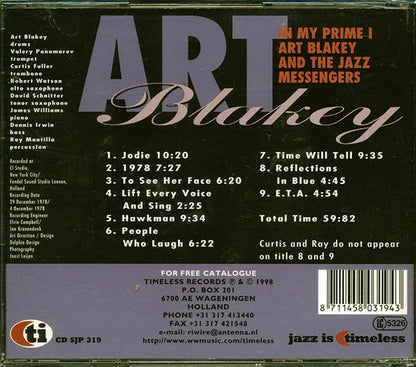 Art Blakey & The Jazz Messengers - In My Prime I (CD)
