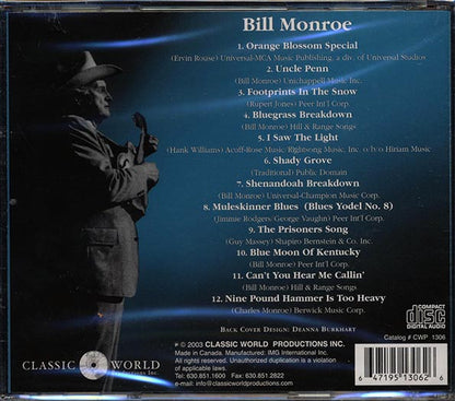 Bill Monroe - Greatest Hits (CD)