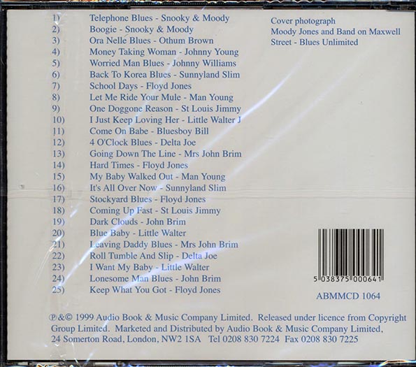 Snooky & Moody, Othum Brown, Johnny Young, Etc. - Chicago Down Home Blues Volume 1 (CD)