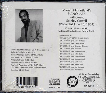 Marian McPartland, Stanley Cowell - Piano Jazz (CD)