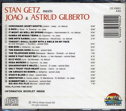 Stan Getz, Joao Gilberto, Astrud Gilberto - Stan Getz Meets Joao & Astrud Gilberto (CD)