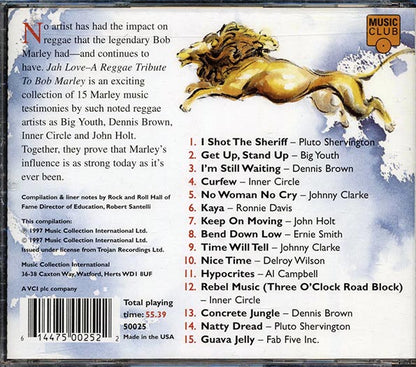 Big Youth, Inner Circle, Johnny Clarke, Ernie Smith, Etc. - Jah Love: A Tribute To Bob Marley (CD)