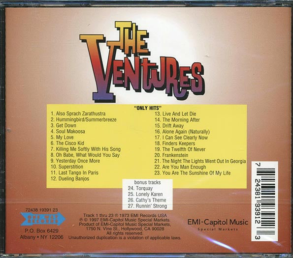 The Ventures - Only Hits! (27 tracks) (CD)