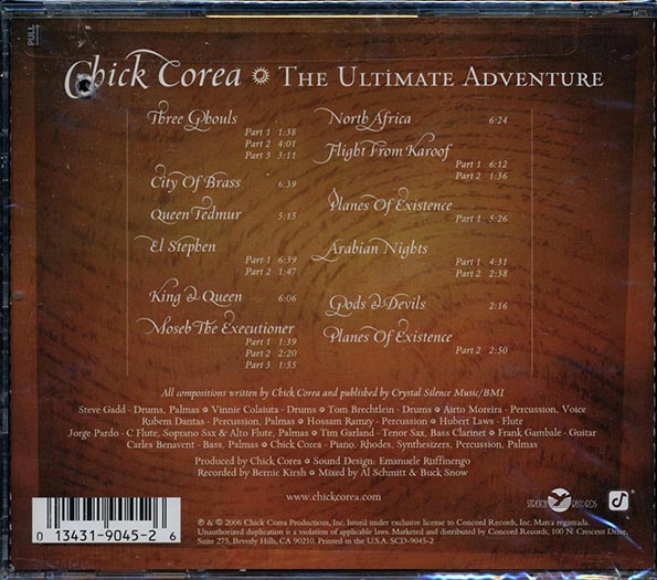 Chick Corea - The Ultimate Adventure (CD)