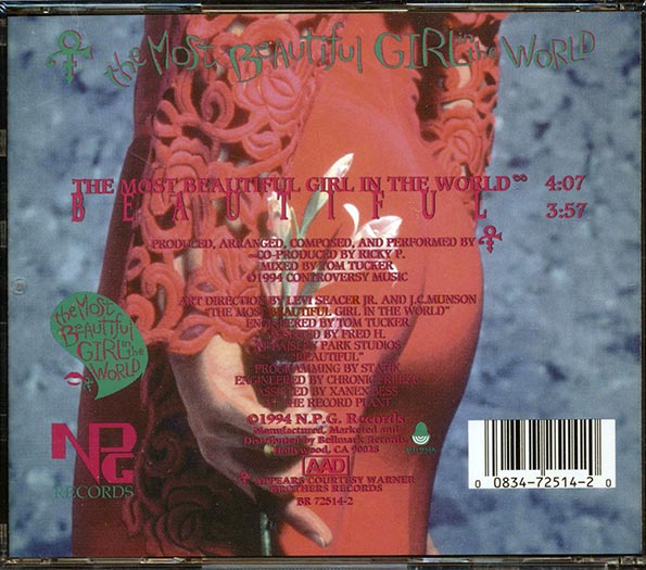 The Artist (Prince) - The Most Beautiful Girl In The World (CD)