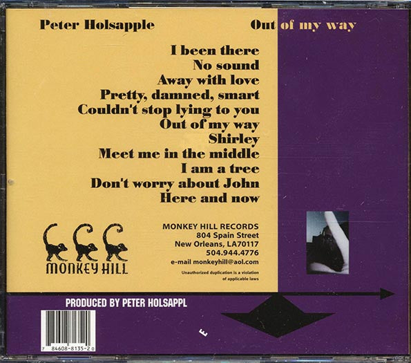 Peter Holsapple - Out Of My Way (CD)