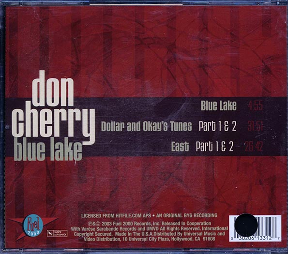 Don Cherry - Blue Lake (CD)