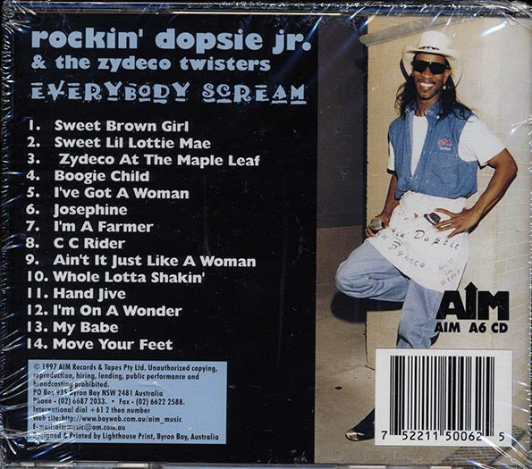 Rockin' Dopsie Jr. & The Zydeco Twisters - Everybody Scream (CD)
