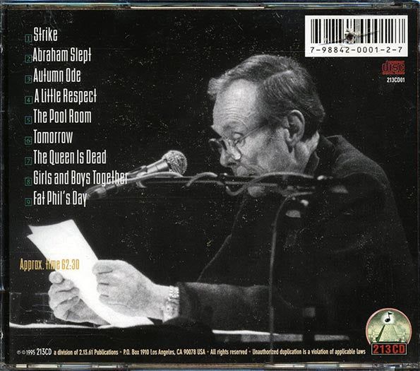 Hubert Selby Jr. - Live In Europe 1989 (CD)