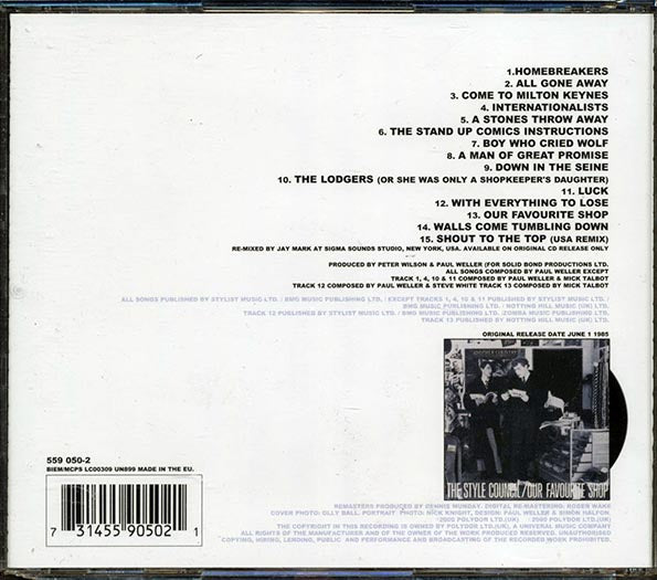 The Style Council - Our Favourite Shop (CD)