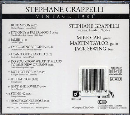 Stephane Grappelli - Vintage 1981 (CD)