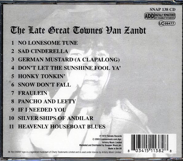 Townes Van Zandt - The Late Great Townes Van Zandt (CD)
