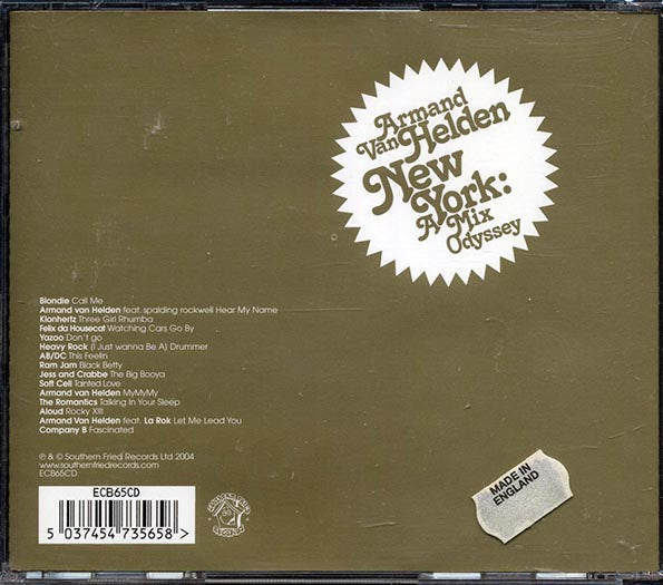Armand Van Helden - New York: A Mix Odyssey (CD)