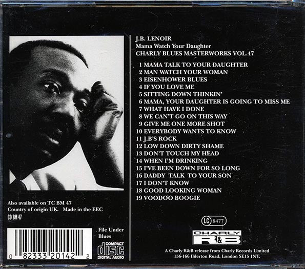 JB Lenoir - Mama Watch Your Daughter (CD)