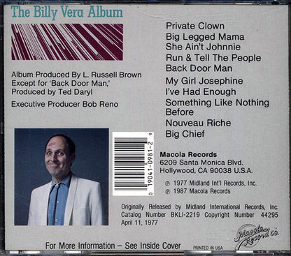 Billy Vera - The Billy Vera Album (CD)