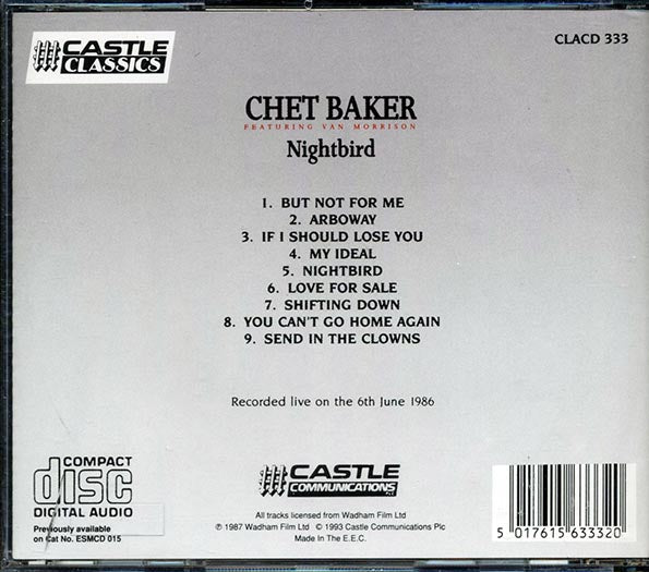 Chet Baker, Van Morrison - Nightbird (CD)