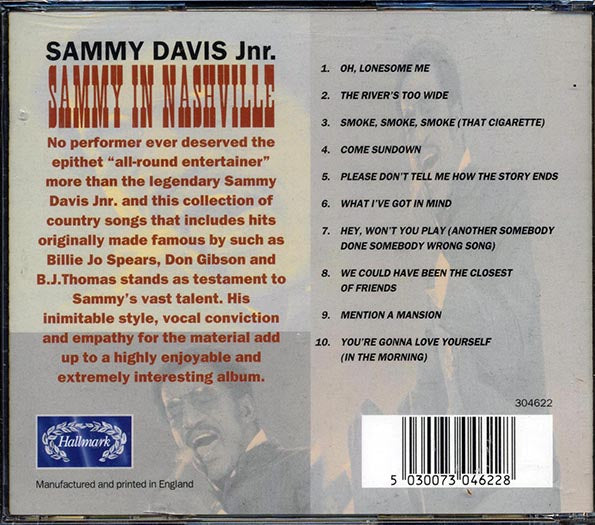 Sammy Davis Jr. - Sammy In Nashville: Great Country Standards (CD)