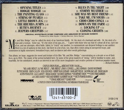 Glenn Miller & His Orchestra, Richard Robbins, Lena Horne, Etc. - Mr. & Mrs. Bridge Original Soundtrack Recording (CD)