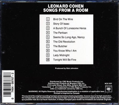 Leonard Cohen - Songs From A Room (CD)