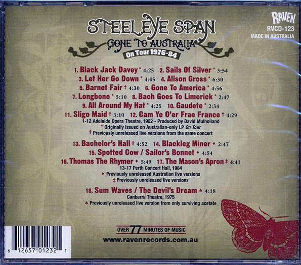 Steeleye Span - Gone To Australia: On Tour 1975-84 (CD)