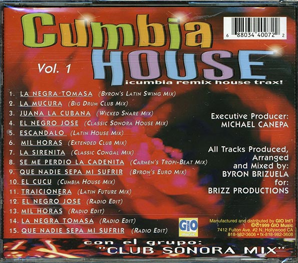 Club Sonora Mix - Cumbia House: Cumbia Remix House Trax (CD)