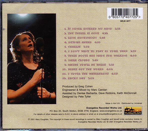 Mary Coughlan - Long Honeymoon (CD)