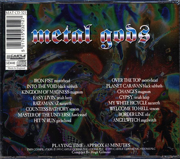 Motorhead, Black Sabbath, Magnum, Nazareth, Etc. - Metal Gods (CD)