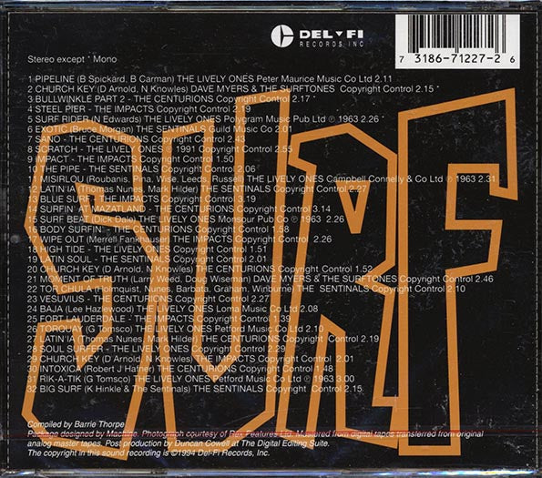 The Lively Ones, The Centurions, The Impacts, Etc. - Big Surf Volume 2 (CD)