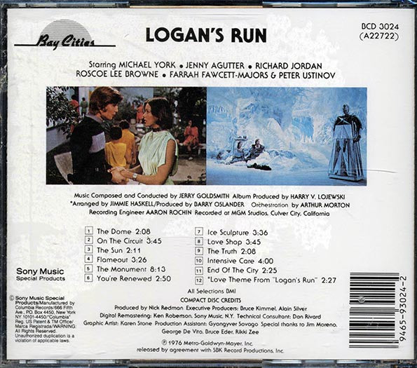 Various - Logan's Run Original Soundtrack Recording (CD)