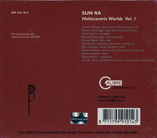 Sun Ra - The Heliocentric Worlds Of Sun Ra Volume 1 (CD)