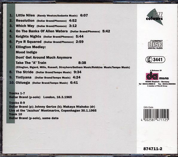 Dollar Brand - Pre Abdullah Ibrahim (CD)