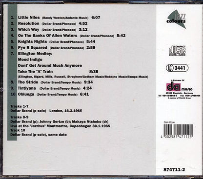 Dollar Brand - Pre Abdullah Ibrahim (CD)
