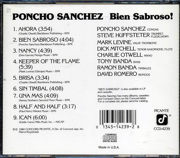 Poncho Sanchez - Bien Sabroso (CD)