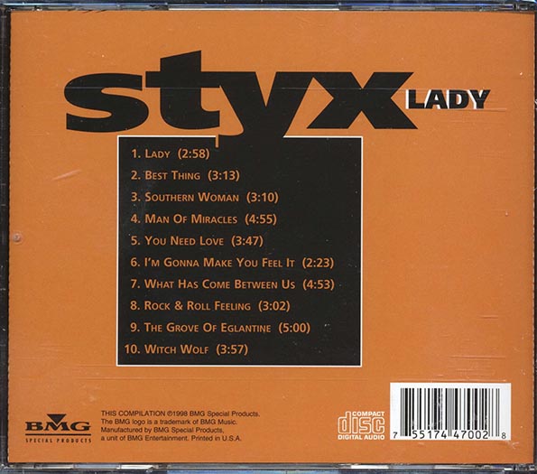 Styx - Lady: The Encore Collection (CD)
