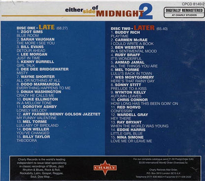 Zoot Sims, Sarah Vaughan, Bill Evans, Wayne Shorter, Etc. - Either Side Of Midnight 2: 30 More Cool Jazz Classics (30 tracks) (2xCD) (CD)