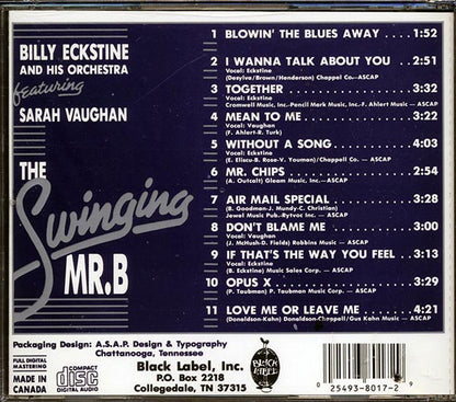 Billy Eckstine & His Orchestra - The Swinging Mr. B (CD)