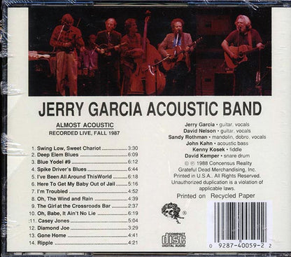 Jerry Garcia Acoustic Band - Almost Acoustic: Recorded Live (CD)