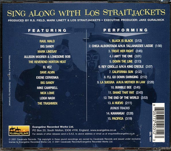 Los Straitjackets - Sing Along With Los Straitjackets (CD)