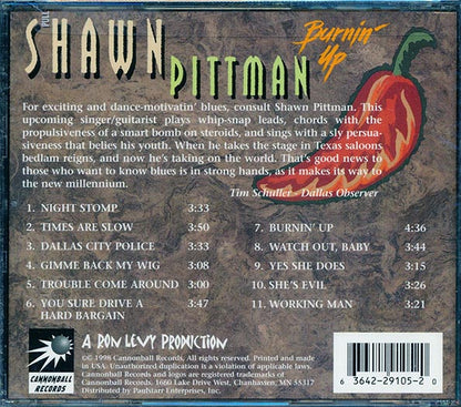 Shawn Pittman - Burning' Up (CD)