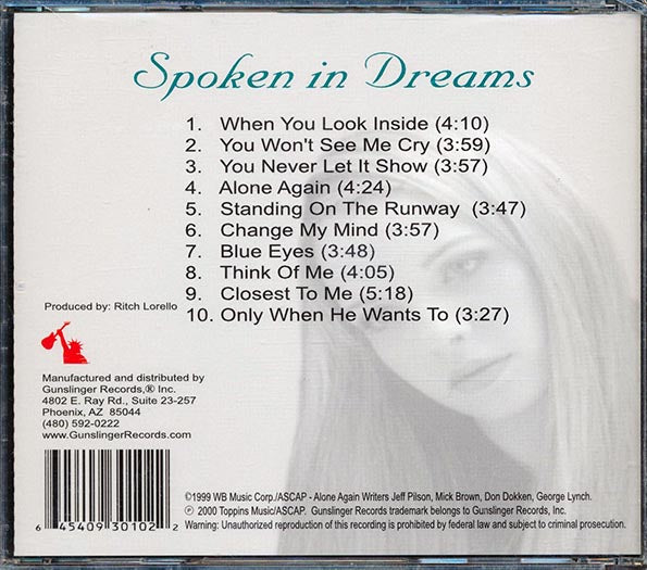 Tabitha - Spoken In Dreams (CD)