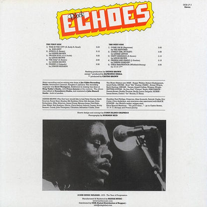 Bob Andy, The Heptones, Jr. Delgado, Dennis Brown, Etc. - Black Echoes (LP)