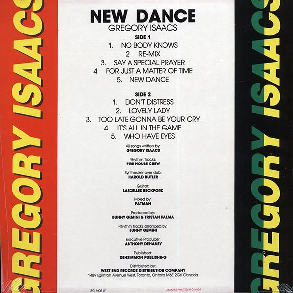 Gregory Isaacs - New Dance (LP) - PureSound Records