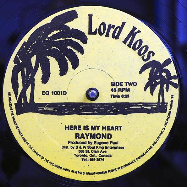 Raymond - For The Good Times  /  Raymond - Here Is My Heart (12")