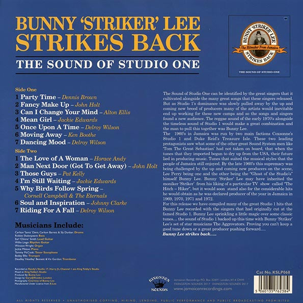 Alton Ellis, Ken Boothe, Dennis Brown, Etc. - Bunny Strikes Lee Strikes Back: The Sound Of Studio One, The Hitmaker From Jamaica (LP) - PureSound Records