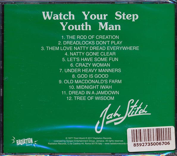 Jah Stitch - Watch Your Step Youthman (CD)
